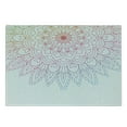 thumbnail image 3 of Rainbow Mandala Cutting Board, Outline Style Colorful Eastern Folklore Ombre Design Abstract Illustration, Decorative Tempered Glass Cutting and Serving Board, Small Size, Multicolor, by Ambesonne, 3 of 5