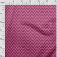thumbnail image 3 of oneOone Viscose Jersey Fuschia Pink Fabric Chevron Dress Material Fabric Print Fabric By The Yard 60 Inch Wide, 3 of 4