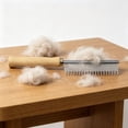 thumbnail image 6 of Long Hair Pet Comb 7.8 Inch for Daily Maintenance, Stainless Steel Pin Teeth Wooden Handle Dog Comb, Removes and Prevents Matted for Cats and Dogs, Pet Grooming Brushes, 6 of 6
