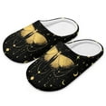 thumbnail image 6 of Uourmeti Yellow Butterfly Galaxy Casual Slippers Soft Plush Fuzzy Comfy Non Slip Indoor Outdoor House Shoes Warm Cozy Memory Foam Sole Lightweight For Women, 6 of 6