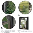 thumbnail image 3 of Designart "View From A Cottage Country Door V" Farm Landscape Wall Art Living Room, 3 of 5