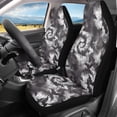 thumbnail image 3 of Uorisanigo Grey Tie Dye Car Seat Covers Front Seats Breathable Front Seat Cover Waterproof Protection Interior Accessories Suitable for Cars, SUV and Trucks, 3 of 7
