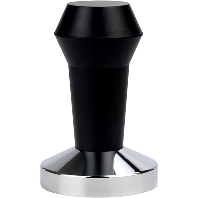 Espresso Coffee Tamper Black Red Stainless Abs Handle Machine Press Flat Base Barista Maker Accessories(51mm )