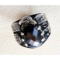 thumbnail image 6 of Black Onyx Mens Ring, Natural Black Onyx, December Birthstone, Eagle Claw, 925 Silver Ring, Birthday Gift, Heavy Mens Ring, Arabic Design, Ottoman Style Ring, Christmas, Turkey Mens Signet Ring, 6 of 6
