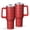 Red, variant on Christmas 40oz Tumbler– Stainless Steel Insulated Tumbler with Handle and Straw, Large Capacity Travel Cup for Hot & Cold Drinks