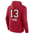 thumbnail image 3 of Men's Mike Evans Red Tampa Bay Buccaneers Team Wordmark Name & Number Pullover Hoodie, 3 of 3