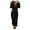 Black, variant on Utoimkio Women's Long Sleeve Zipper Hoodie Jumpsuits for Women Winter Warm One Piece Pajamas Outfits Winter Casual Soft Plush Warm Rompers Home Sleepwear