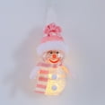 thumbnail image 5 of Set of 3 Christmas Festive Illuminated Snowman Ornaments Christmas Luminous Snowman Ornaments, 5 of 5