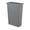 Gray, variant on Slim Trash Container with Open Top, Plastic Construction, 23 Gallon Capacity, 20" W x 11" D x 30" H, for Indoor Use, Lid Sold Separately, Black