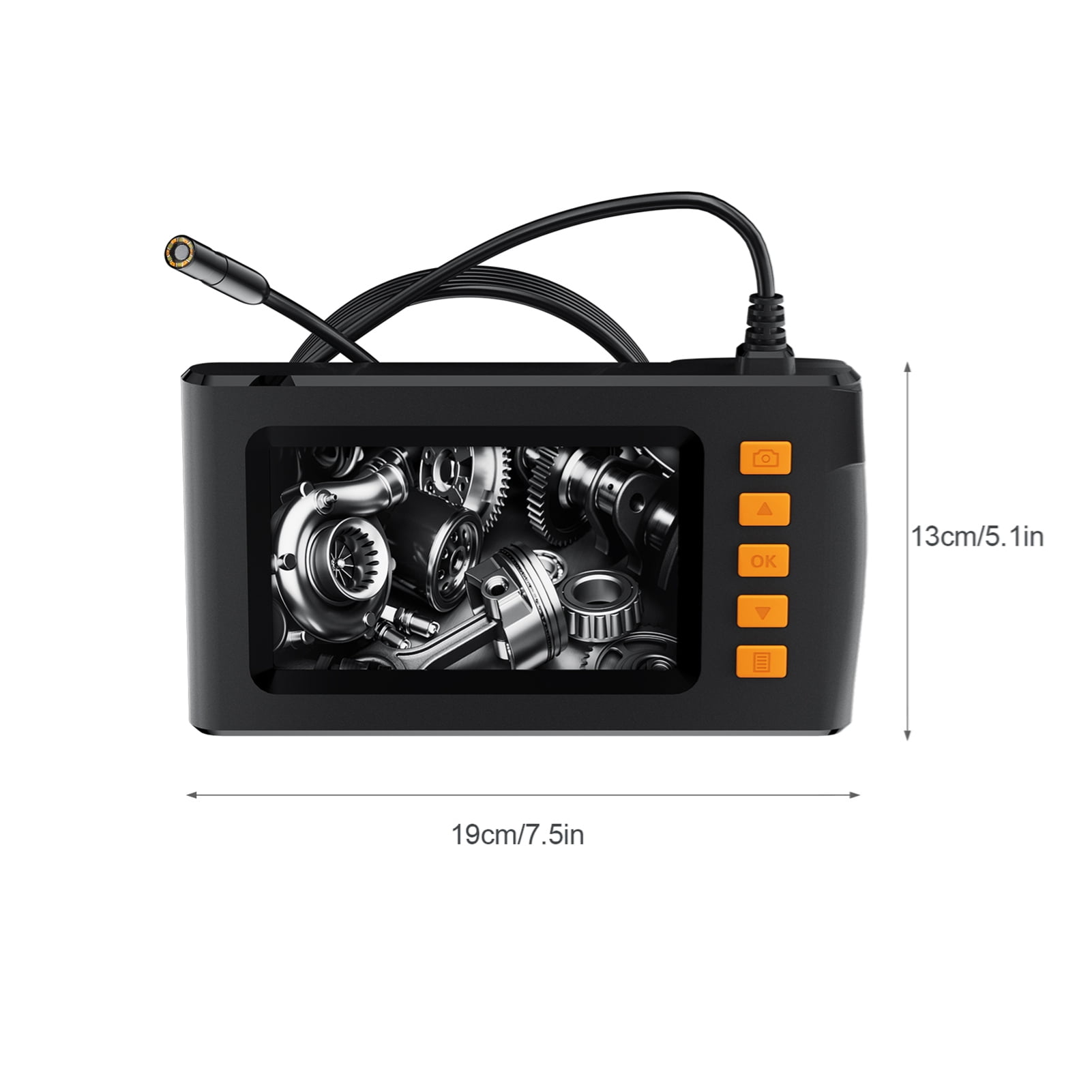 Borescope Endoscope Camera With 6LED Light 1920x1080P Borescope Tool 5.5mm IP67 Water Resistant Lens Inspection Camera For Pipeline Maintenance Car Repair