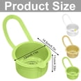 thumbnail image 3 of Apeya White Hanging Kitchen Sink Strainer Basket, 5.11x4.33 Inch Perforated Plastic Food Waste Filter Colander with Hanger, Multi Function Drainer Organizer, 3 of 8
