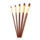 thumbnail image 1 of Juego de pinceles de pintura de 5 piezas Kit de pinceles de punta redonda con, 1 of 8