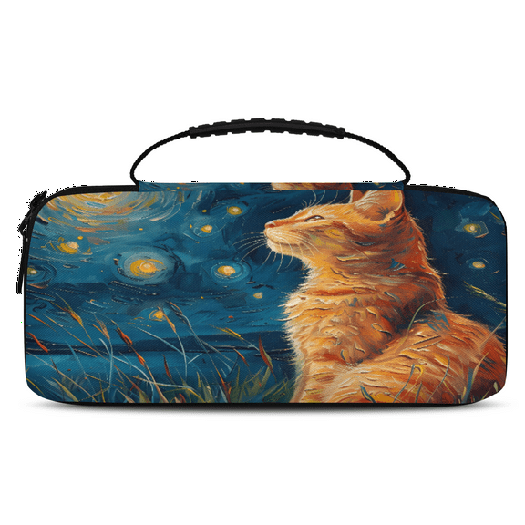 Herdesigns Cat Themed Carrying Case for Nintendo Switch 2 with 20 Game Card Slots, Portable Travel Carry Case for Accessories and Console