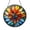 Acrylic 3.5 Inch, variant on Floral Sunburst Window Hanging – Glass Style Art1701