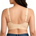 thumbnail image 2 of VONCOS Convertible Bras for Women Removable Straps to Strapless,Full Coverage Seamless Underwire Push Up T-Shirt Bra with Smoothing, Beige Size 44C, 2 of 3