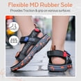 thumbnail image 4 of Fadezar Boys Girls Sandals Kids Hiking Sports Open Toe Summer Sandals, 4 of 5