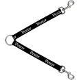 thumbnail image 1 of Dog Leash Splitter Venice Old English Black White 1 Foot Long 1 Inch Wide, 1 of 1