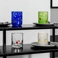 thumbnail image 3 of Vasos de vidrio sin tallo con temática navideña, diseño de textura única, decoración para fiesta de Acción de Gracias y Navidad., 3 of 8