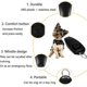 thumbnail image 3 of Dog Clicker, 3 Pieces Clickers (Black), 2 in 1 - Dog Training Clicker with Whistle/Clicker, Training, 3 of 5