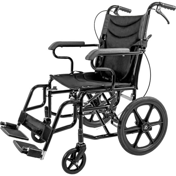 Silla Ruedas Plegable Traslado Adulto C/freno En Agarradera