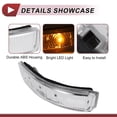 thumbnail image 4 of Luz de señal de giro LED del espejo derecho frontal para Kia Sorento 2011-2015, luz de marcador lateral No. 876231U000 Amarillo, 4 of 6