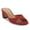 Red, variant on YDN Women Open Square Toe Slide Sandals Slip on Low Chunky Heel Mules Casual Dressy Shopping Heeled Slides Size 7 Red