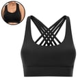 thumbnail image 2 of Sujetador deportivo con tirantes acolchados y tirantes cruzados, sujetador deportivo a prueba de golpes para mujer, sujetador de yoga cómodo para ropa deportiva, 2 of 8