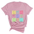 thumbnail image 1 of Plebaso T-Shirts de Pâques pour Femmes Manches Courtes Imprimés Graphiques Hauts Été Décontractés Amples, 1 of 6