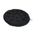 thumbnail image 2 of colaxi Hanging Egg Chair Cushion Padded Seat Cushion Patio Chair Pad Lightweight Thickened Floor Pillow for Outdoor Patio Meditation Black, 2 of 9