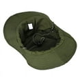 thumbnail image 5 of Weikingp Fascinators Hats for Women Bucket Hat Boonie Hunting Fishing Outdoor Ca Military Hats for Men Hats for Women Mens Hats (Clearance) Army Green Polyester, 5 of 7