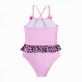 thumbnail image 7 of mgoYE Girls Swimsuit Size 6-7 Toddler Girls Swimsuit One Piece Sleeveless Cute Girls Bathing Suit Summer Beach Swimwear 3-8 Years(Pink,4-5 Years), 7 of 7