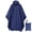 Blue, variant on Bocaoying Reusable Rain Ponchos for Adults, Waterproof Raincoat Hooded with Pockets and Zipper, Unisex Rain Ponchos for Women Men Walking Cycling Hiking, Large Size, Yellow/Blue, Thickened