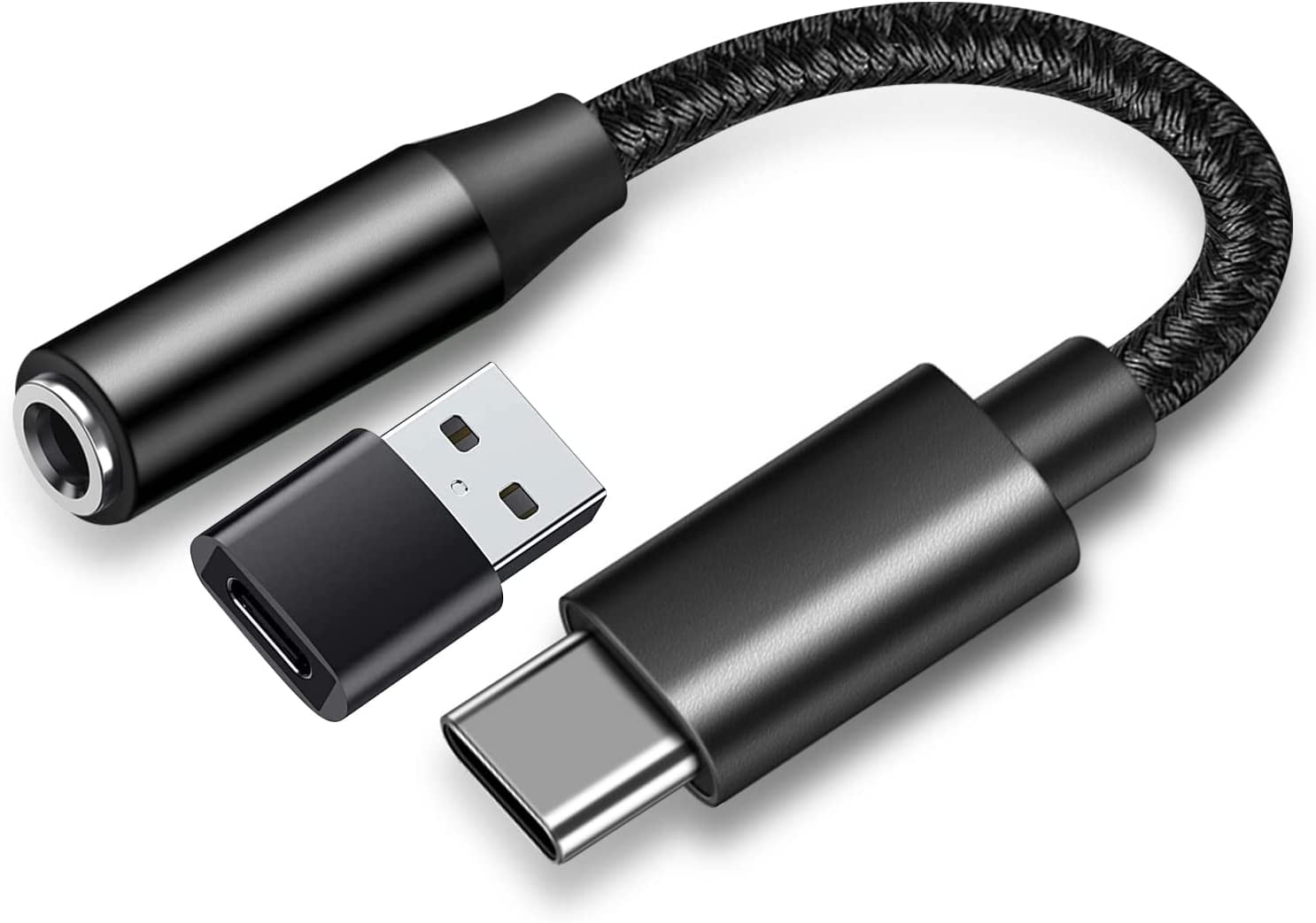 USB Type C to 3.5mm Audio Jack Headphone Adapter for Samsung S22 S21