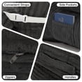 thumbnail image 5 of ANPOO 82" Single Corduroy Convertible Sleeper Sofa - Folding, Pillow Included, Back Support, Side Pocket, Zippers, Handles and Straps, Portable for Living Room & Bedroom, Dark Gray, 5 of 9
