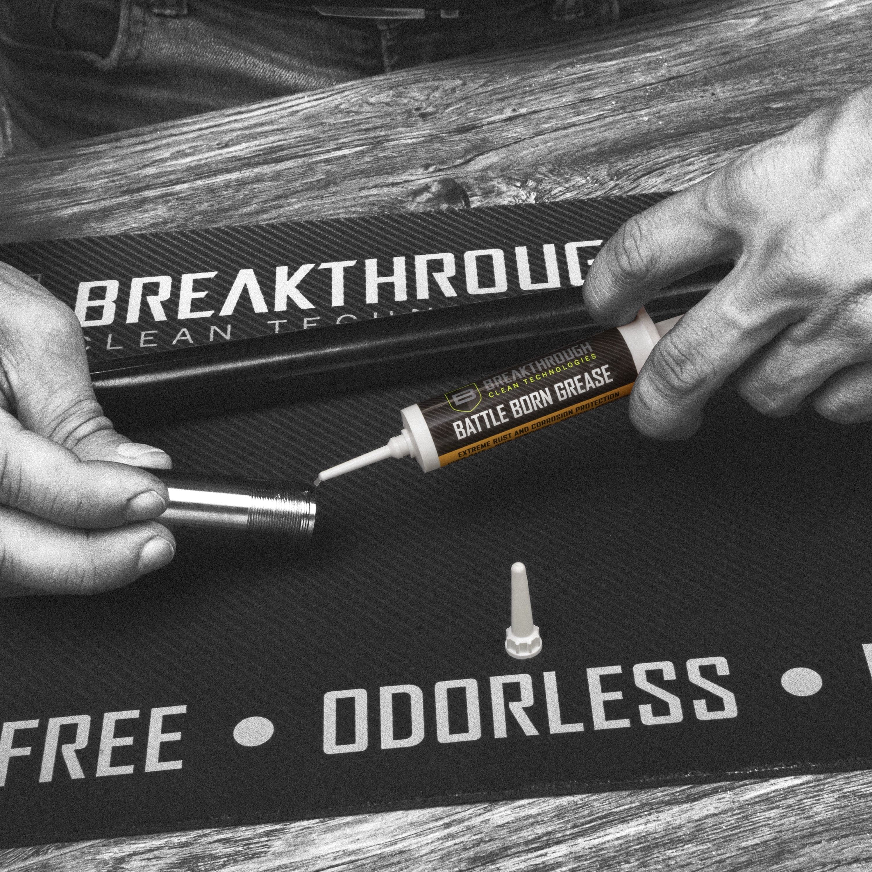 Breakthrough Clean Technologies® Battle Born Grease, 11cc Syringe, Clear