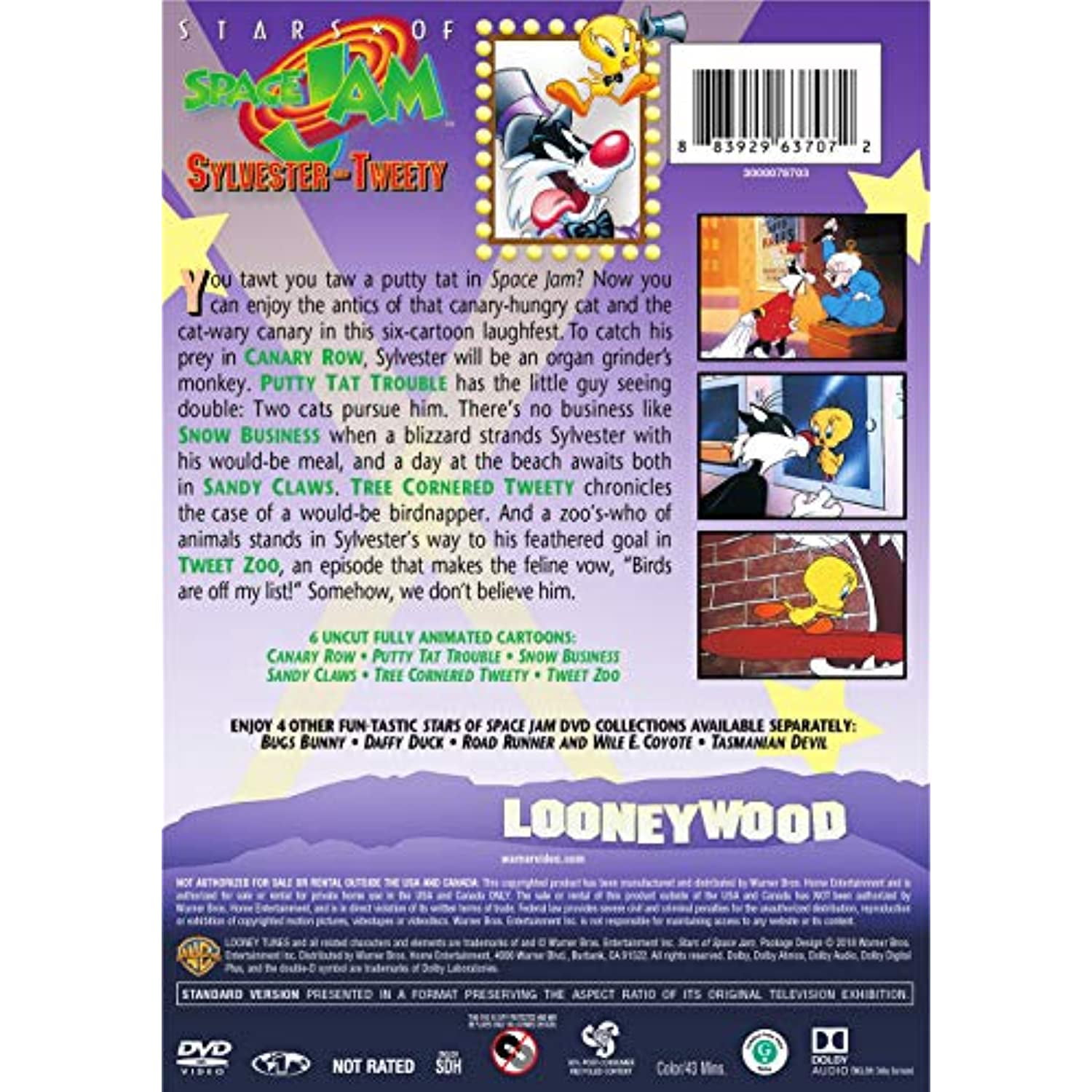 Studio Distribution Servi Stars Of Space Jam Sylvester Tweety Dvd Dd Walmart Canada