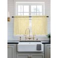 thumbnail image 2 of Light Yellow Botanical Tier Curtains 36 Inch Length,Sheer Curtains for Bedroom Living Room Window Spring Summer Chic Wildflowers Short Kitchen Curtains Drapes for Small Half Window 27.5"x36" 2 Panels, 2 of 7
