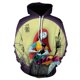 thumbnail image 1 of Nightmare Before Christmas 3D Print Jersey Hombres Mujeres Creatividad Suelta Sudadera Casual Harajuku Vellón Con Capucha, 1 of 4