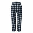 thumbnail image 6 of Labakihah pants for women Women Casual Plaid Pajama Pants Soft Pants Loose Homewear Sleepwear Pants White, 6 of 9