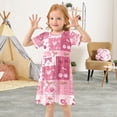 thumbnail image 5 of Girls Short Sleeve A-Line Dress Cherry Pattern with Bows Play Dress Sizes 7-8T, 5 of 8