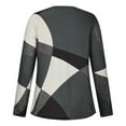 thumbnail image 4 of CHOK Liquidation d'Automne Chemises Hauts pour Femmes Manches Longues Imprimé Blouse Ample, 4 of 6