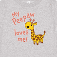 thumbnail image 4 of Inktastic My Peepaw Loves me- cute giraffe Boys or Girls Baby T-Shirt, 4 of 5