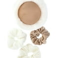 thumbnail image 3 of Madden NYC Women's Faux Suede Ear Muffs and Hair Scrunchy Set, 4-Piece, Tan, 3 of 4