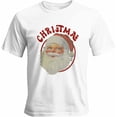 thumbnail image 1 of Camisetas para hombre, estilo retro de Papá Noel, de manga corta, informales, con gráficos para adolescentes, niños y hombres., 1 of 8