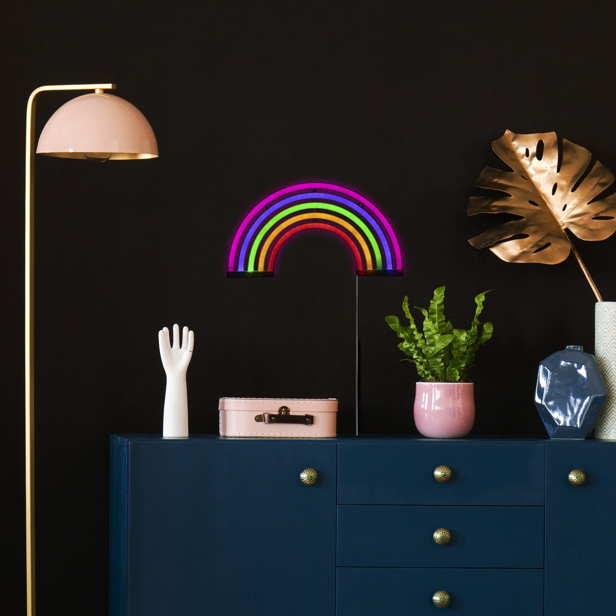 Northlight LED  Rainbow Neon Lighted Wall Art - 12"  - Mutlticolor