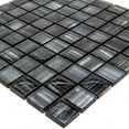 thumbnail image 3 of Apollo Tile   5 pack 11.3-in x 11.3-in Gray and Silver Polished and Matte Finished Glass Mosaic Tile (4.43 Sq ft/case), 3 of 4