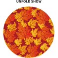 thumbnail image 5 of Fall Maple Leaves Tablecloth 60 Inch Round Autumn Circular Table Cloth Harvest Waterproof Tablecloths for Kitchen Dinner Holiday Picnic Party Indoor Outdoor Party Decoration, 5 of 6