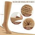 thumbnail image 6 of Loritta Slouch Socks Women Extra Long Knee High Socks Knit Soft Slouchy Boot Socks, 6 Pairs, 6 of 6