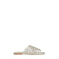 thumbnail image 5 of Jeffrey Campbell Emersyn Silver Gold Flat Mule Strappy Slide Sandal (8.5,Silver/Gold), 5 of 6