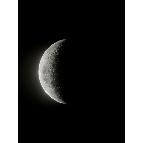 Lunar Phases Moon Waning Crescent Space Astronomy Extra Large XL Wall Art Poster Print